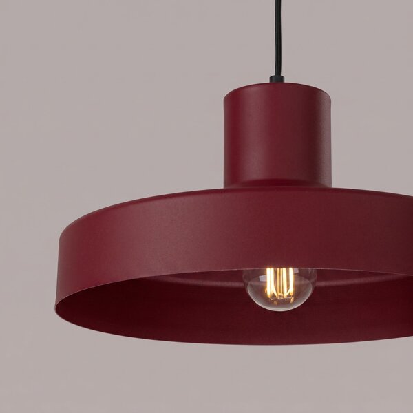 Sollux Lighting Závěsné svítidlo BILO bordó