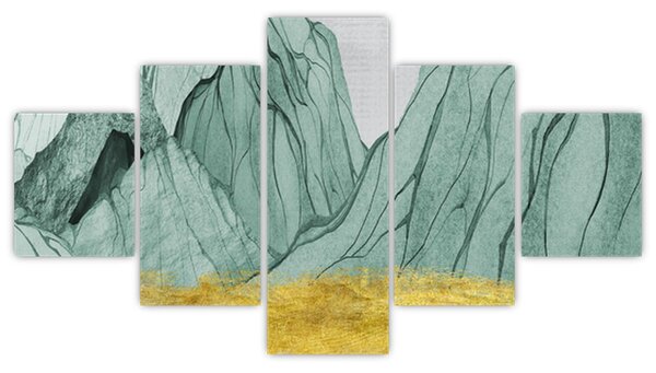 Obraz - Smaragdové hory N⁰1 (125x70 cm)