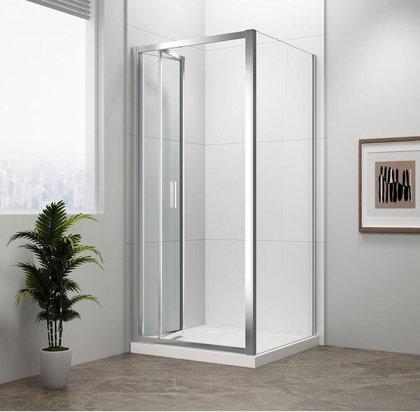 EASY LINE Obdélníkový sprchový kout 900x1000mm, skládací dveře, provedení L/R, čiré sklo