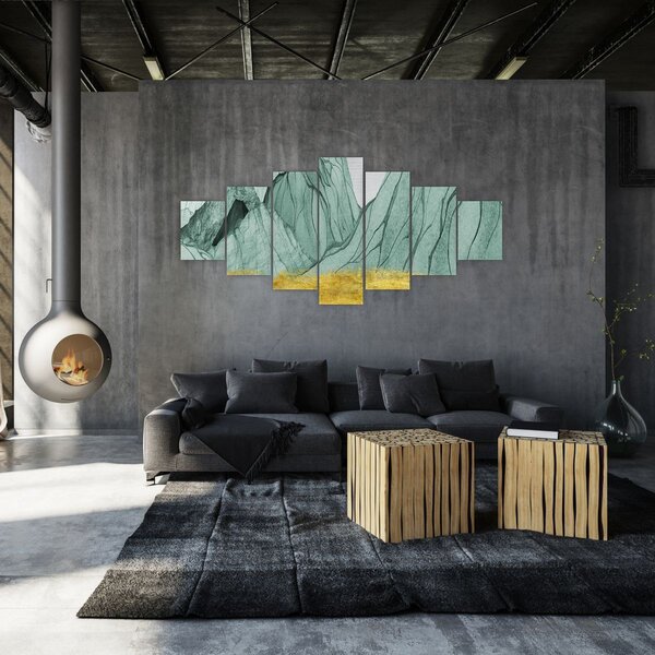 Obraz - Smaragdové hory N⁰1 (210x100 cm)
