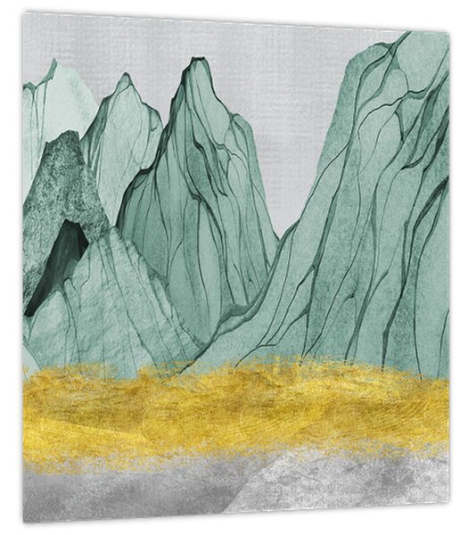 Obraz - Smaragdové hory N⁰1 (30x30 cm)