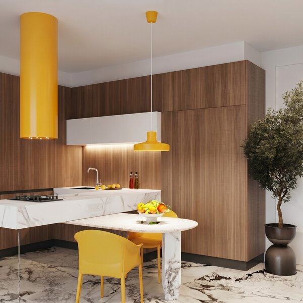 Sollux Lighting Závěsné svítidlo BILO žluté