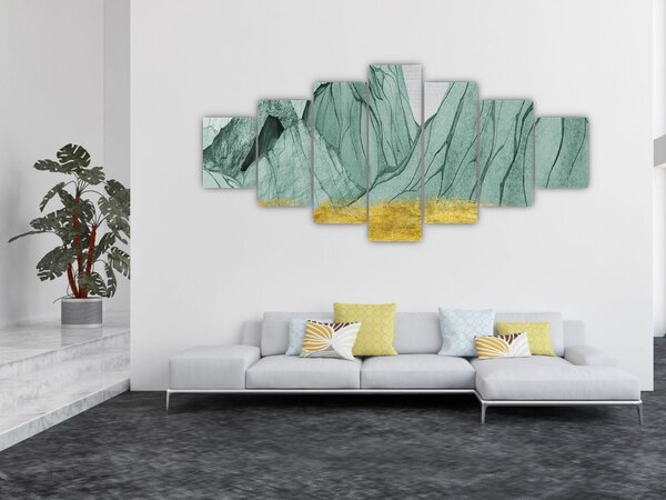 Obraz - Smaragdové hory N⁰1 (210x100 cm)