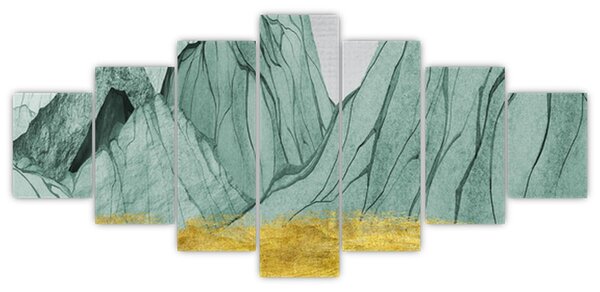 Obraz - Smaragdové hory N⁰1 (210x100 cm)