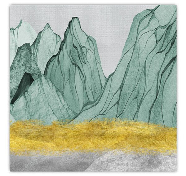 Obraz - Smaragdové hory N⁰1 (30x30 cm)