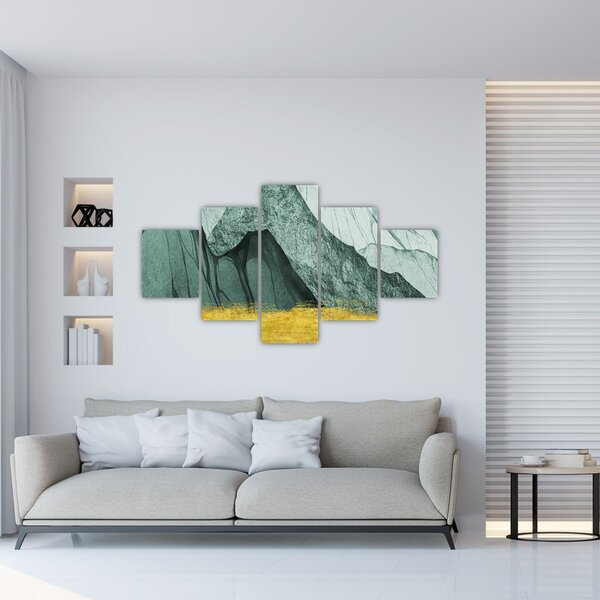 Obraz - Smaragdové hory N⁰2 (125x70 cm)
