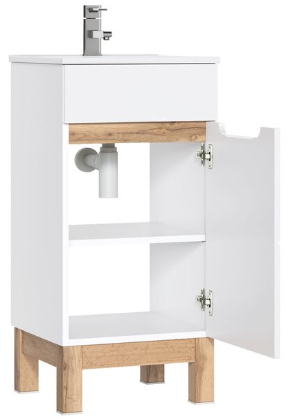 Koupelnová skříňka pod umyvadlo BALI WHITE 1D 40 cm
