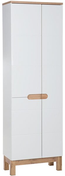Koupelnová vysoká skříňka BALI WHITE 2D 60 cm