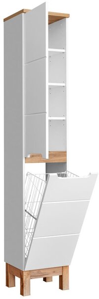 Koupelnová vysoká skříňka BALI WHITE 2D