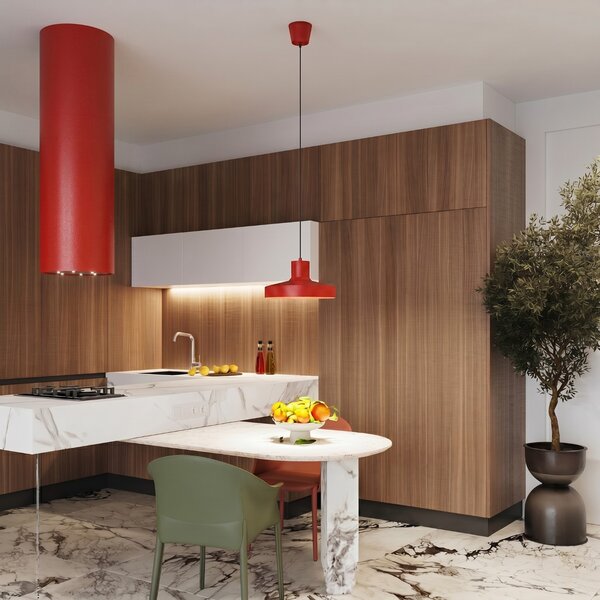 Sollux Lighting Závěsné svítidlo BILO červené
