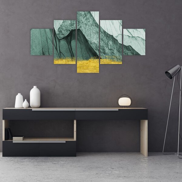 Obraz - Smaragdové hory N⁰2 (125x70 cm)