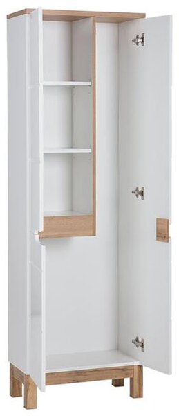 Koupelnová vysoká skříňka BALI WHITE 2D 60 cm