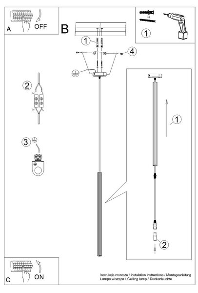 Sollux Lighting Závěsné svítidlo ARCHE 1 olivově zelené