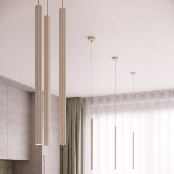 Sollux Lighting Závěsné svítidlo ARCHE 2P béžové