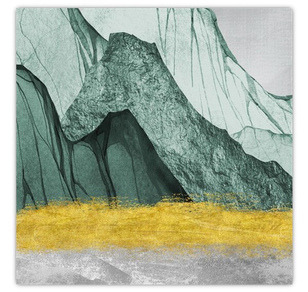 Obraz - Smaragdové hory N⁰2 (30x30 cm)