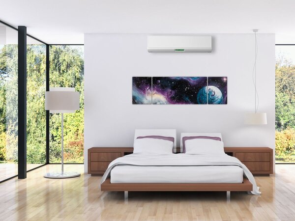 Obraz - Malovaný vesmír (170x50 cm)