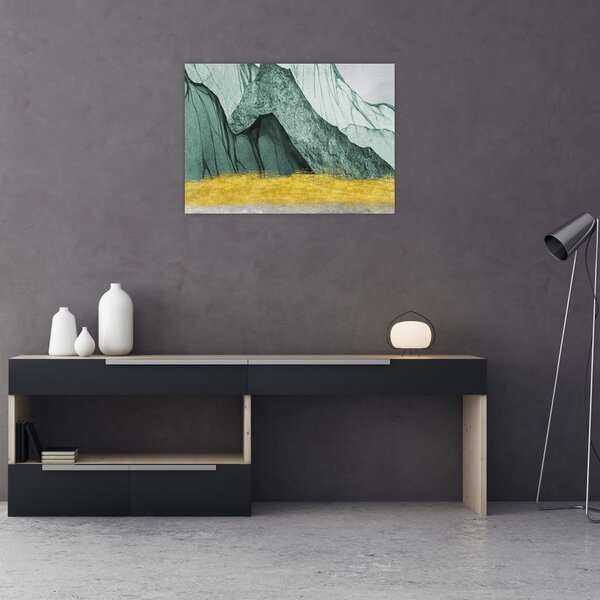 Obraz - Smaragdové hory N⁰2 (70x50 cm)