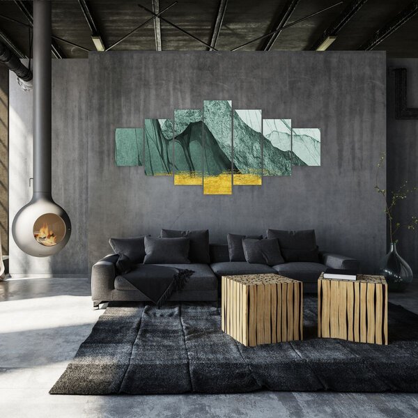 Obraz - Smaragdové hory N⁰2 (210x100 cm)