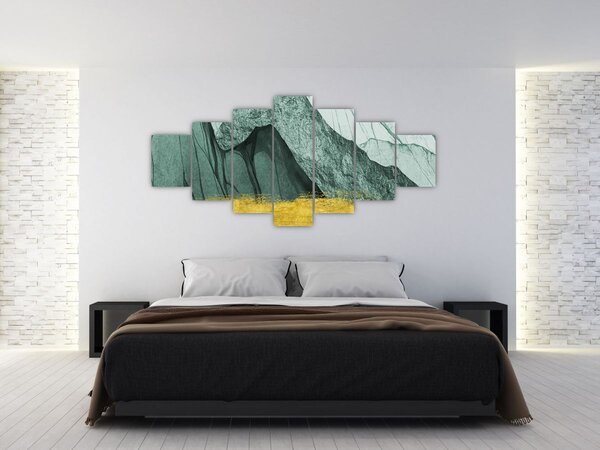 Obraz - Smaragdové hory N⁰2 (210x100 cm)