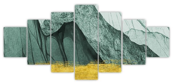 Obraz - Smaragdové hory N⁰2 (210x100 cm)
