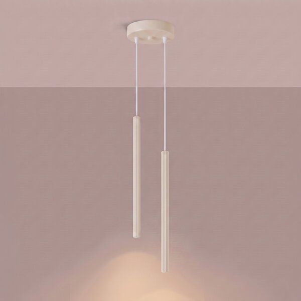 Sollux Lighting Závěsné svítidlo ARCHE 2P béžové