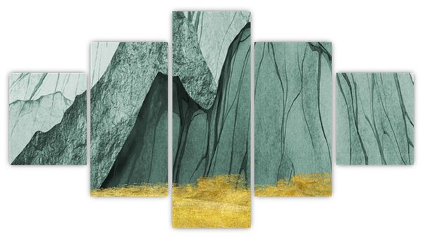 Obraz - Smaragdové hory N⁰3 (125x70 cm)