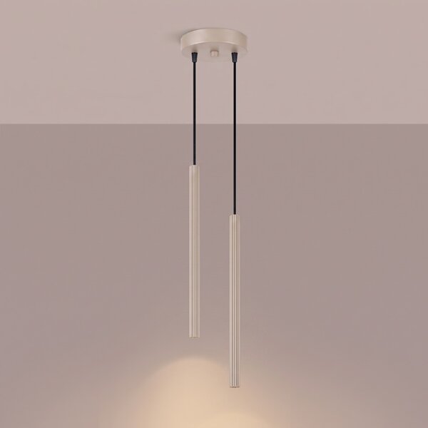 Sollux Lighting Závěsné svítidlo ARCHE 2P taupe