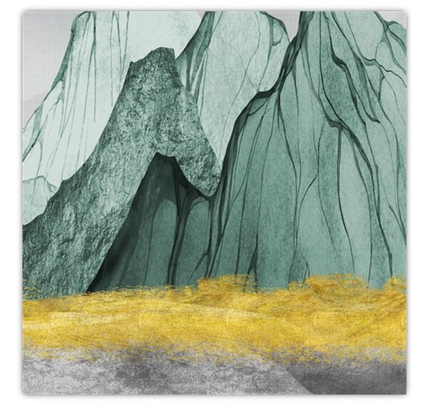Obraz - Smaragdové hory N⁰3 (30x30 cm)