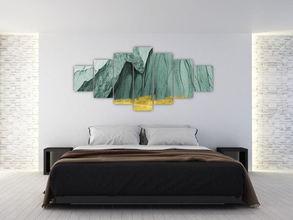 Obraz - Smaragdové hory N⁰3 (210x100 cm)