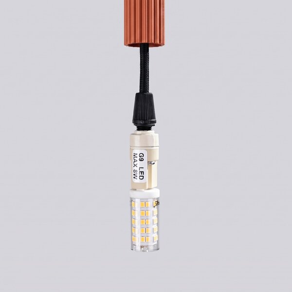 Sollux Lighting Závěsné svítidlo ARCHE 1 okrově červené