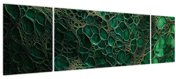 Obraz - Zelený mikroskopický snímek (170x50 cm)