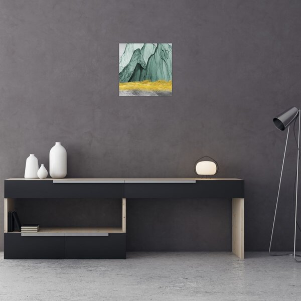 Obraz - Smaragdové hory N⁰3 (30x30 cm)