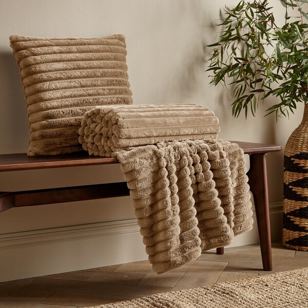 Dekorační polštář 45x45 cm Cosy Ribbed – Catherine Lansfield