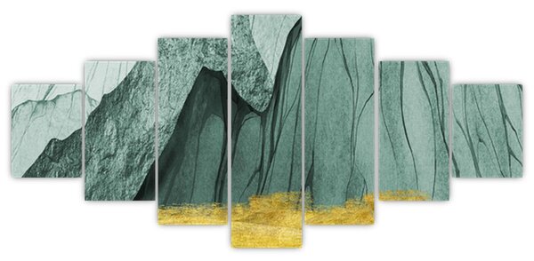 Obraz - Smaragdové hory N⁰3 (210x100 cm)