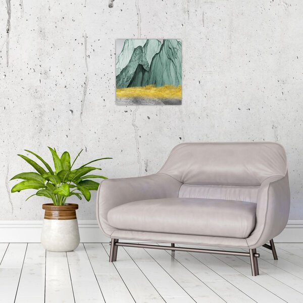 Obraz - Smaragdové hory N⁰3 (30x30 cm)