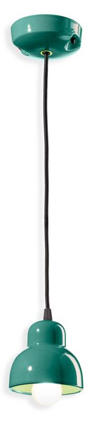 Ferroluce Závěsné svítidlo BERIMBAU, ∅ 11 cm, 1xE14 Barva: Zelená