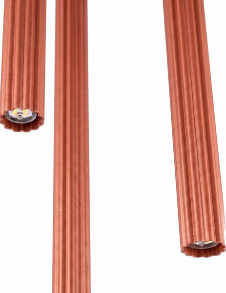 Sollux Lighting Závěsné svítidlo ARCHE 3P okrově červené