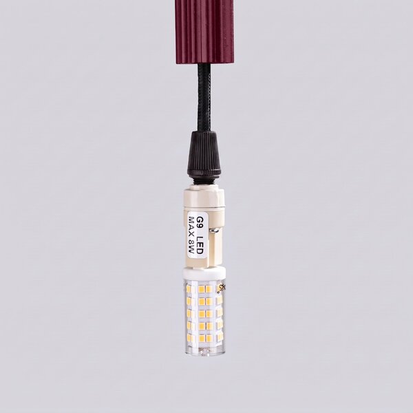 Sollux Lighting Závěsné svítidlo ARCHE 1 bordó