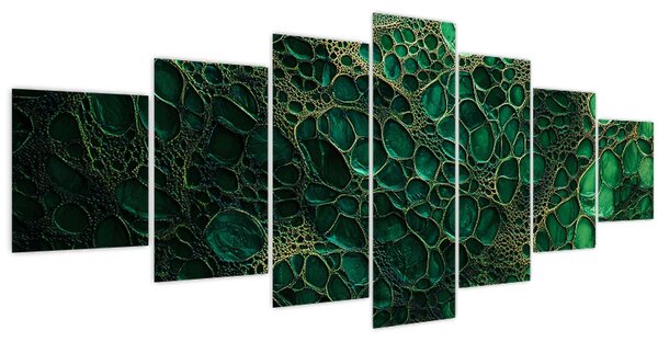 Obraz - Zelený mikroskopický snímek (210x100 cm)