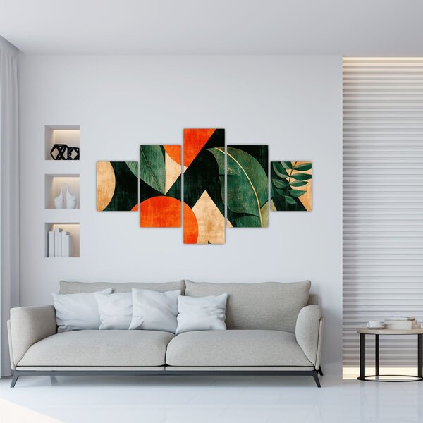 Obraz - Geometrické přírodní motivy II. (125x70 cm)