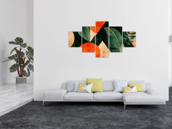 Obraz - Geometrické přírodní motivy II. (125x70 cm)