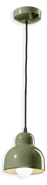 Ferroluce Závěsné svítidlo BERIMBAU, ∅ 15 cm, 1xE27 Barva: Zelená