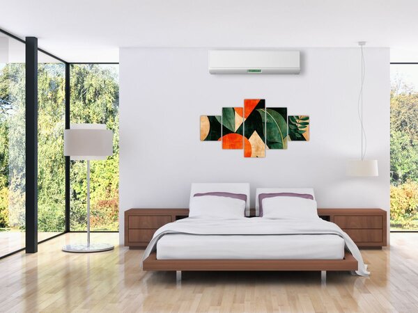 Obraz - Geometrické přírodní motivy II. (125x70 cm)