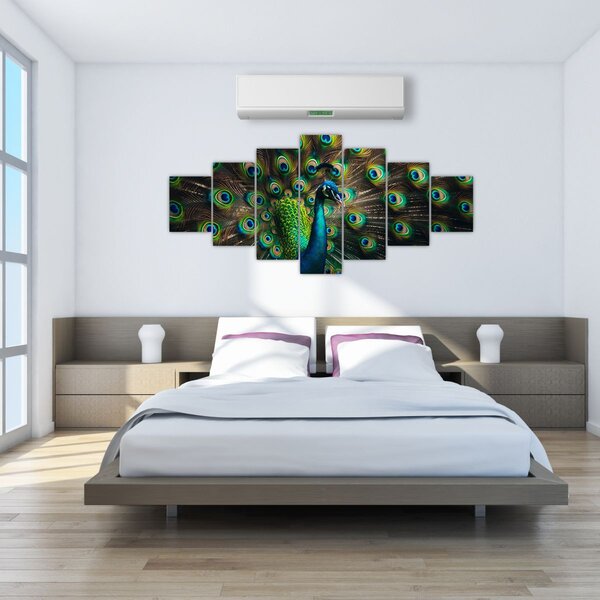 Obraz - Páv (210x100 cm)