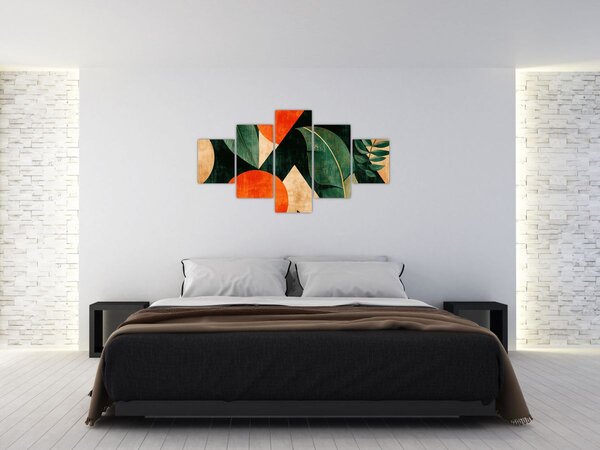 Obraz - Geometrické přírodní motivy II. (125x70 cm)