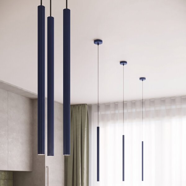 Sollux Lighting Závěsné svítidlo ARCHE 3P ultramarín