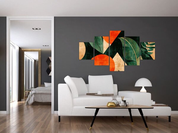 Obraz - Geometrické přírodní motivy II. (125x70 cm)