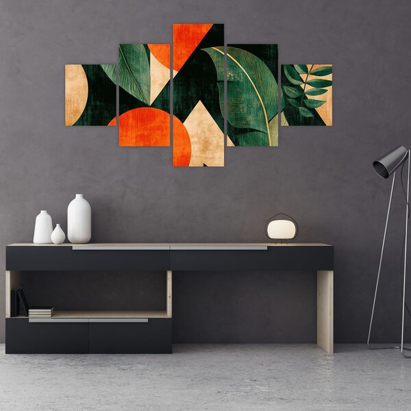 Obraz - Geometrické přírodní motivy II. (125x70 cm)