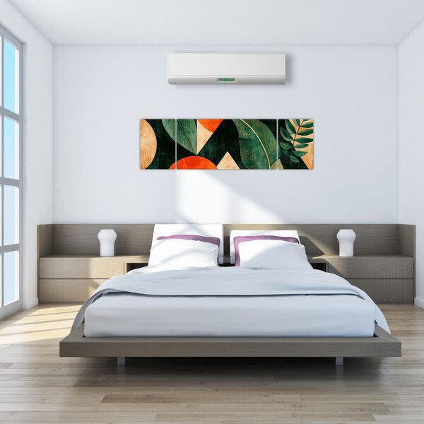 Obraz - Geometrické přírodní motivy II. (170x50 cm)