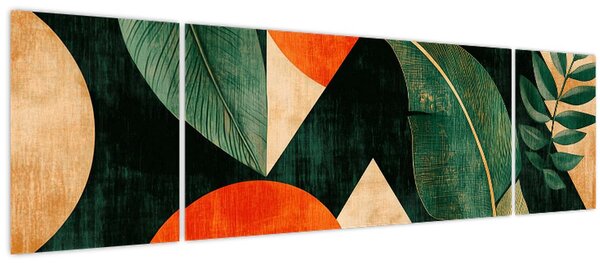 Obraz - Geometrické přírodní motivy II. (170x50 cm)